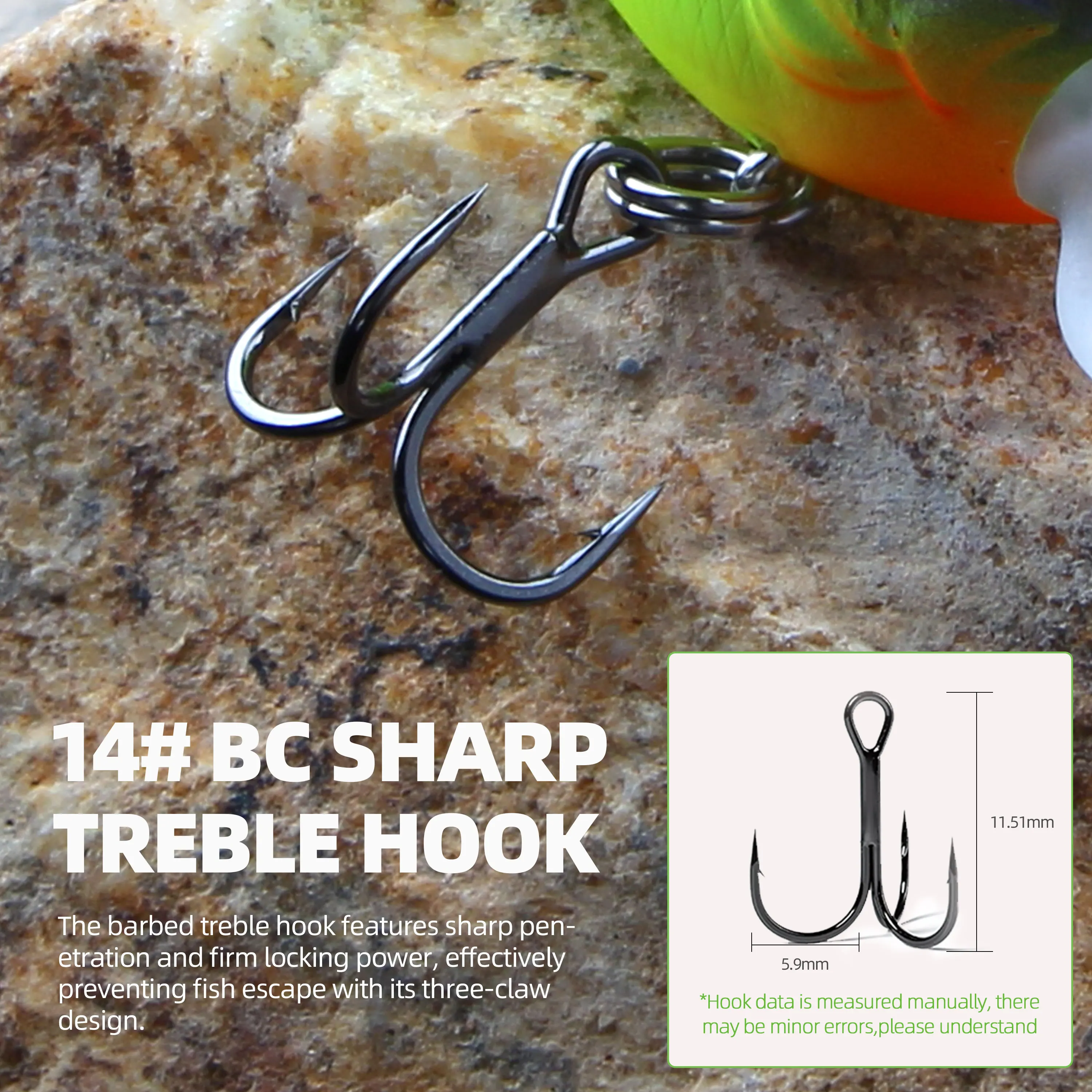 LETOYO Mini Crankbait flotante – Señuelo duro para lucio y trucha - imagen 2