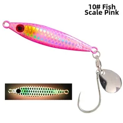 Señuelos Jigging Cuchilla Giratoria – Anzuelo Simple Agua Salada