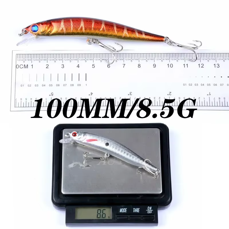 Wobbler flotante 10 cm para lubina y carpa – acción natural y duradera - imagen 3