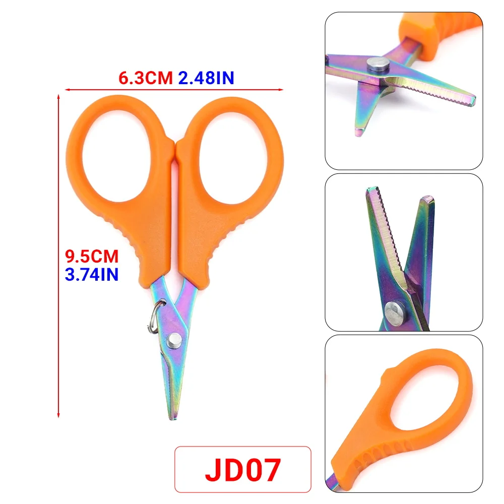 Hirisi tijeras de pesca de acero inoxidable – cortalíneas dentadas - imagen 2