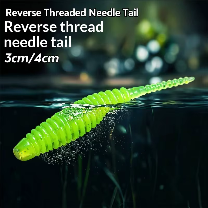 Cebo TPR Ribbed KUKUN 35mm para Pesca de Hielo – Vinilo para Lucio y Trucha - imagen 5