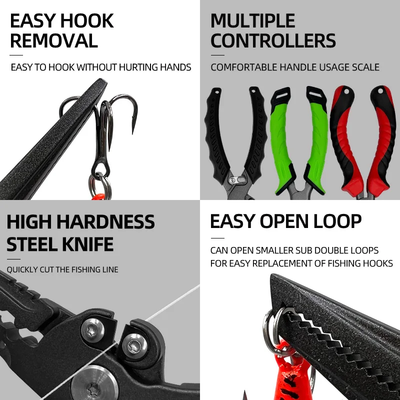 ShareShark Pinza de pesca multifunción con anilla partida - imagen 3