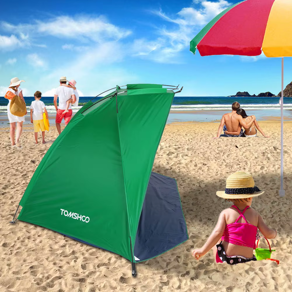 Refugio de sombra ultraligero para 2 – Protección UV playa pesca