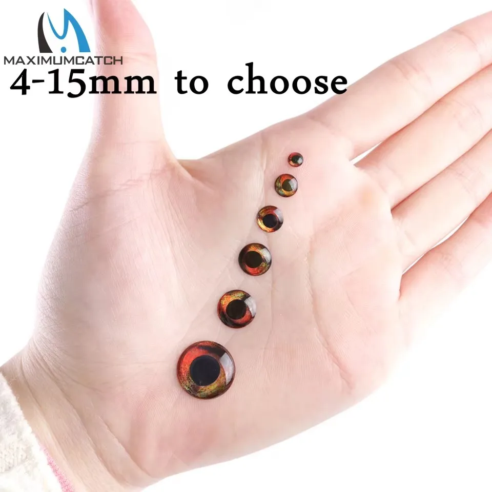 Ojos de resina realistas MAXCATCH para atado de moscas DIY - imagen 4