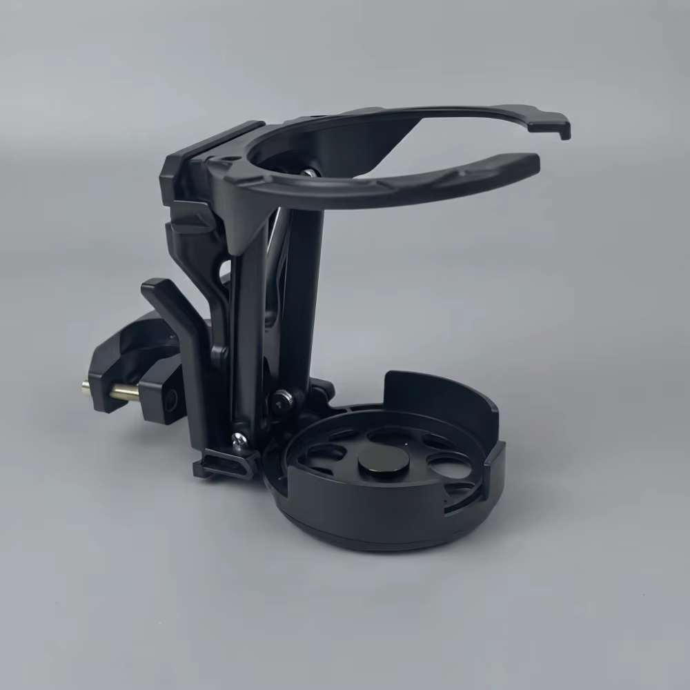 Soporte Portavasos Plegable para Moto – Antivibración y Rotación 360° - imagen 4