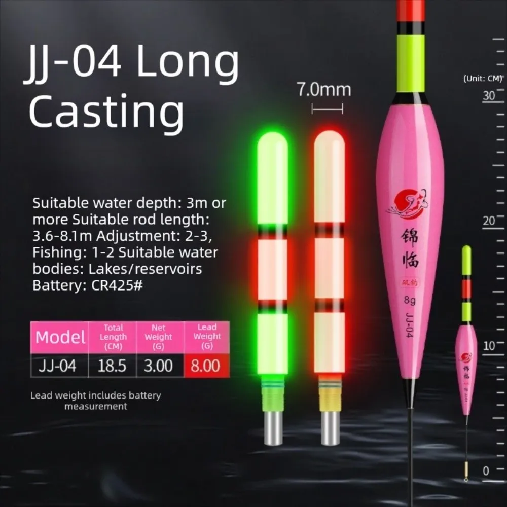 Flotador pesca nocturna LED con luz bicolor y sensor de gravedad - imagen 3