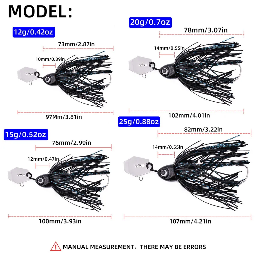 Chatterbait Spinner Blade para lucio y lucioperca - imagen 2
