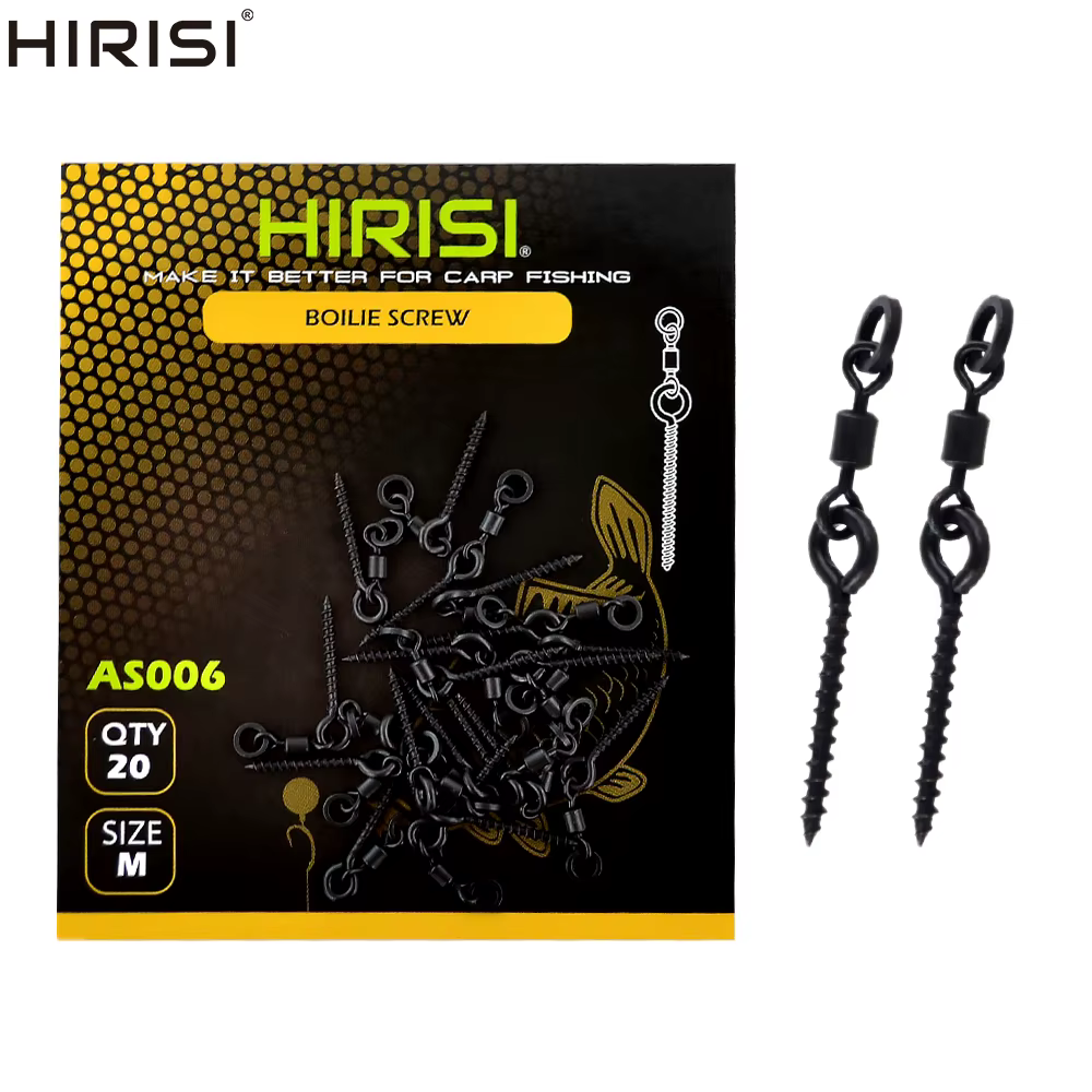 Tornillo Boilie argolla giratoria D-Rig para carpa