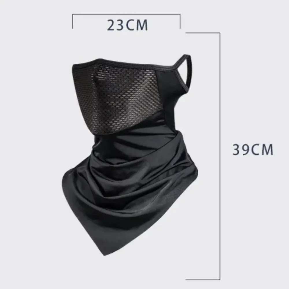 Pañuelo de ciclismo con protección facial y orejeras