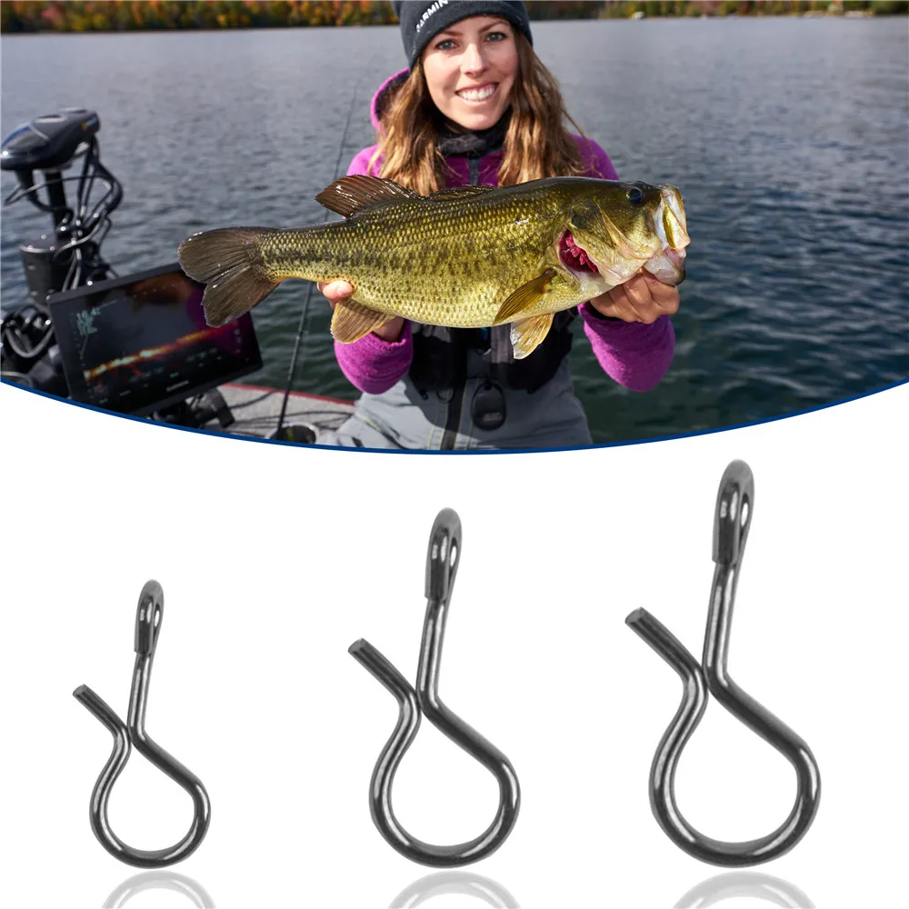 Clips rápidos de acero inoxidable para mosca - Accesorios de pesca - imagen 3