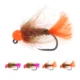 Anzuelos jig head sin barbilla con cabeza de bola para trucha