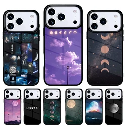Funda iPhone Diseño Espacio y Luna – Carcasa Trasera Protectora