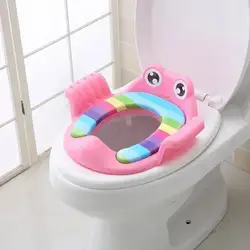 Asiento de inodoro infantil con reposabrazos para entrenamiento