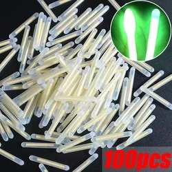 Cañitas luminosas fluorescentes para pesca nocturna – flotador ligero para agua oscura