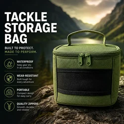 Anglin bolsa verde para aparejos de carpa con compartimentos y asas