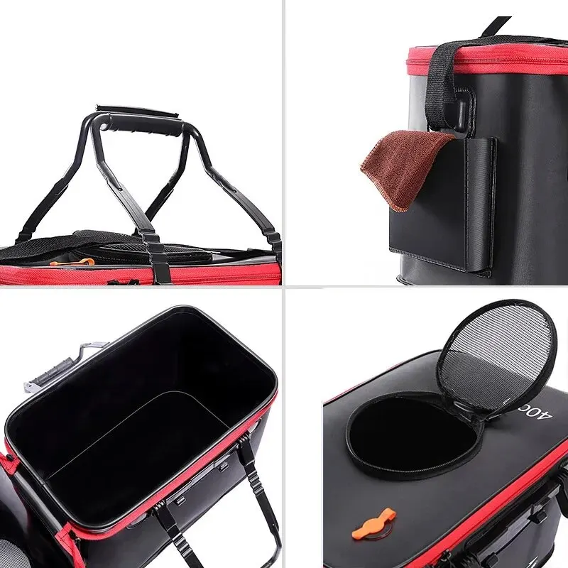 Cubo Plegable para Peces Vivos EVA – Resistente y Portátil Exterior - imagen 5