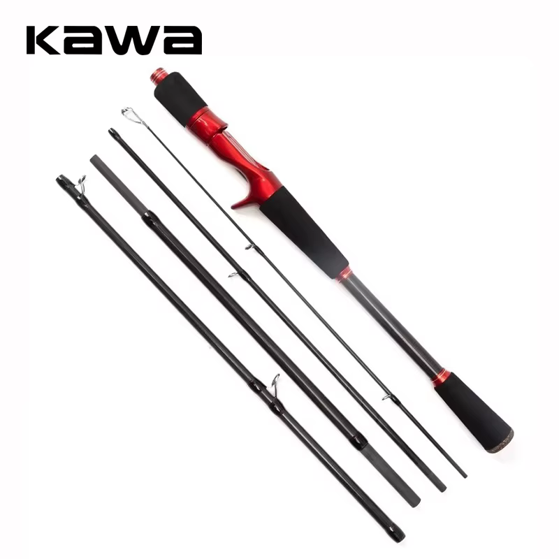 Kawa Caña de Carbono Retráctil – Acción rápida, mango EVA para pesca - imagen 2