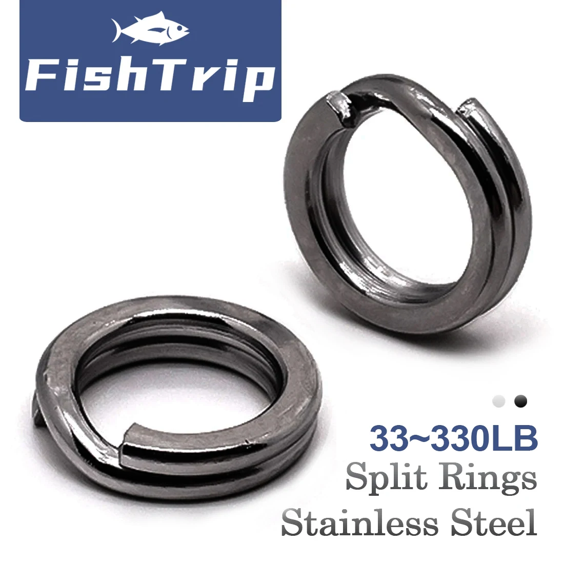 FishTrip anillo dividido acero inoxidable extrafuerte para jigging - imagen 3
