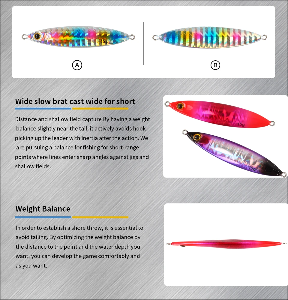 Forma tipo spoon para atraer con destellos