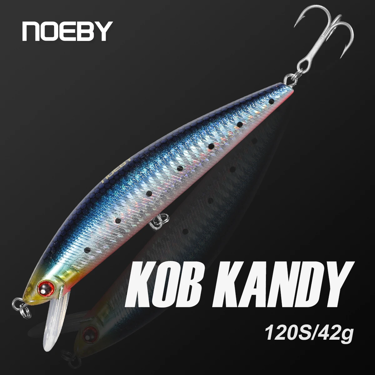 Noeby Minnow Wobbler hundimiento para pesca de mar lanzado orilla - imagen 4