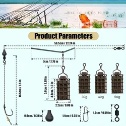 Cestas Carpa con Monturas Pre-Atadas – Metal Resistente Todas las Estaciones