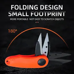 Tijeras plegables de pesca ShareShark acero inoxidable – corte camarón