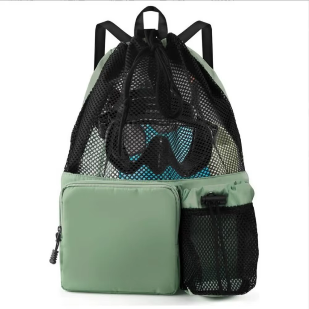 Bolsa de natación portátil de malla con bolsillo impermeable – - imagen 3