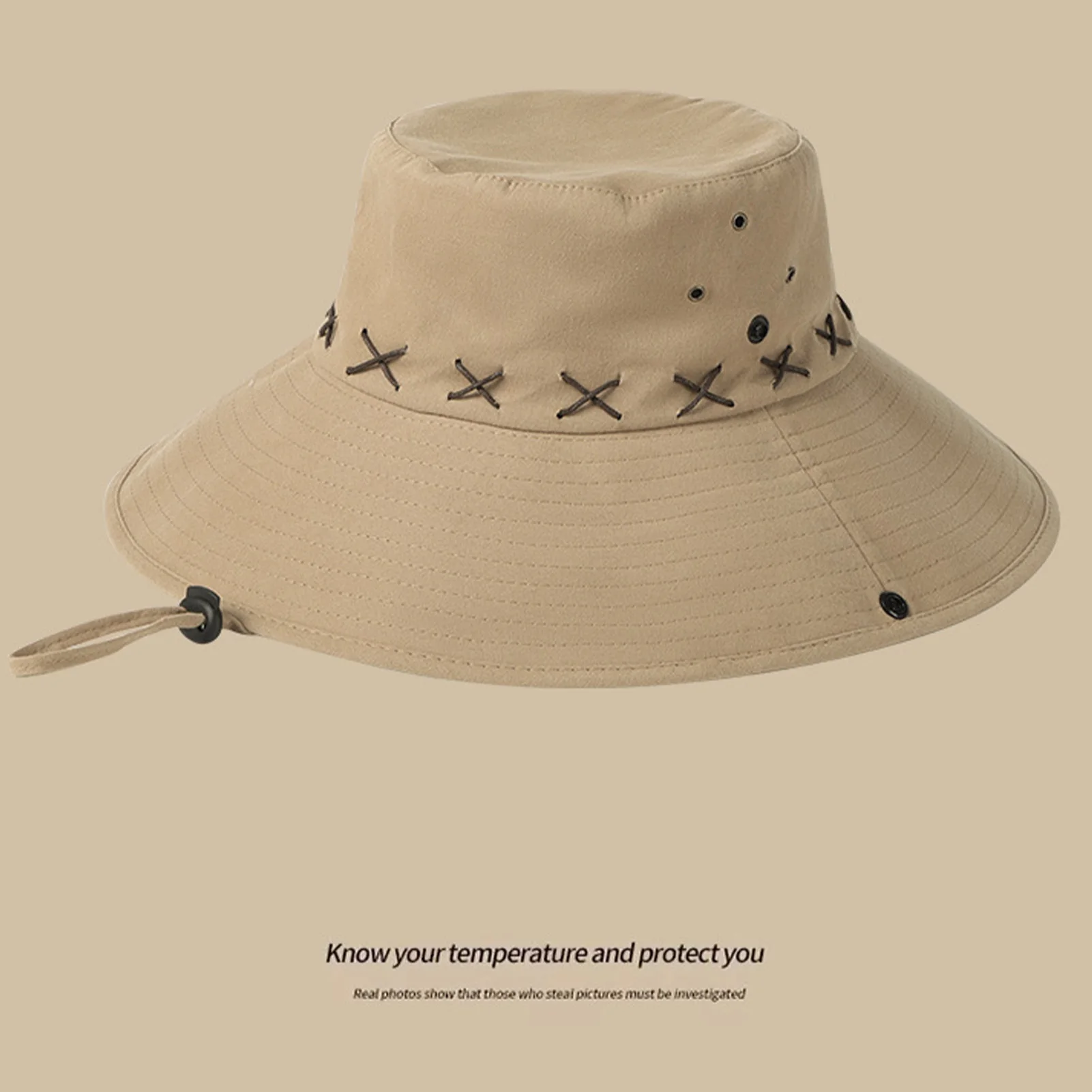 Sombrero de mezclilla para mujer visto de frente