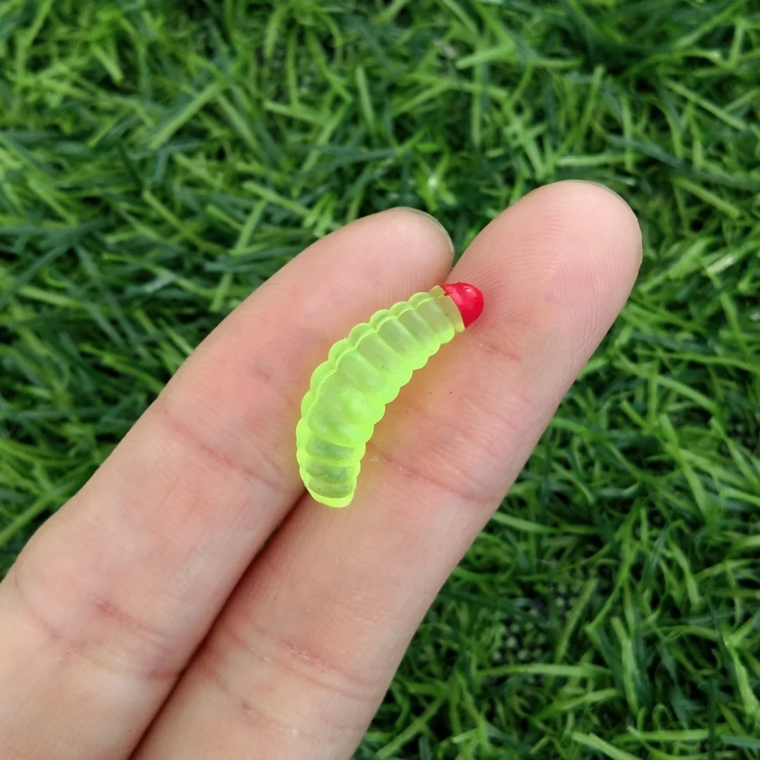 Señuelos de silicona fluorescentes mini Wobbler biónico vinilo - imagen 5