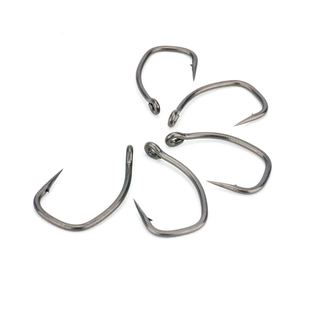 Anzuelos de Carpa Hirisi 8029 punta de garra con barba PTFE - imagen 5