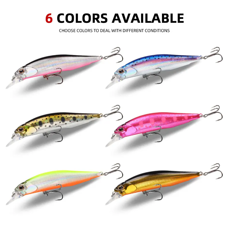 LETOYO Suspending Minnow para lucio, trucha y lubina - imagen 3