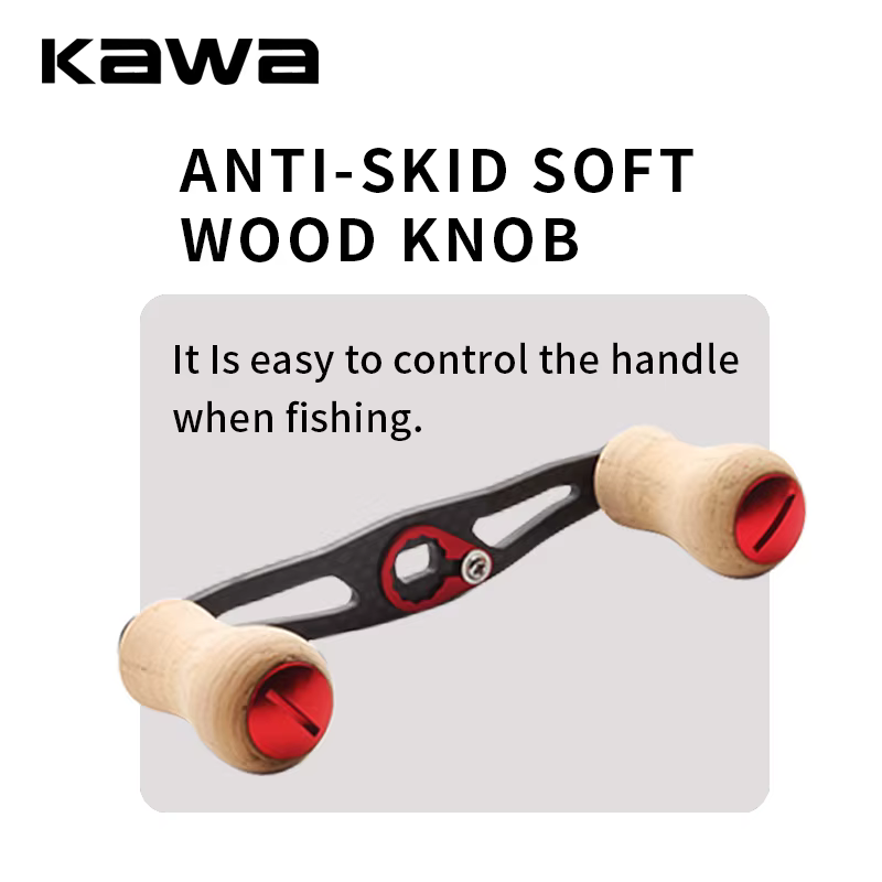 Kawa Mango de Carrete Baitcasting Carbono con Perilla Madera - imagen 2