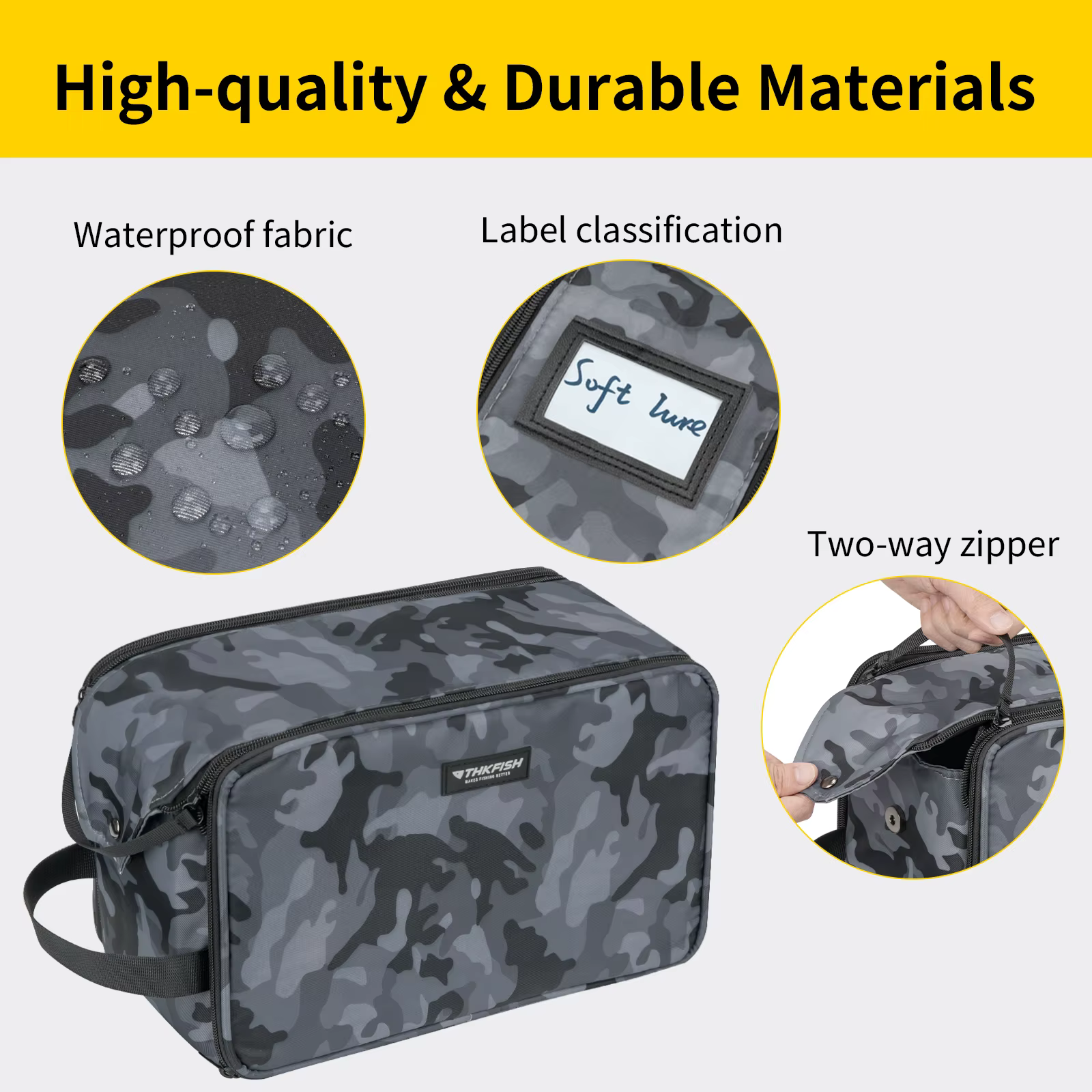 Bolsa de pesca impermeable para señuelos, de camuflaje y gran capacidad - imagen 4