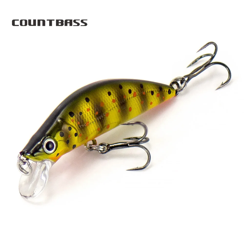Señuelo Countbass Trucha Minnow Wobbler Hundido para Perca