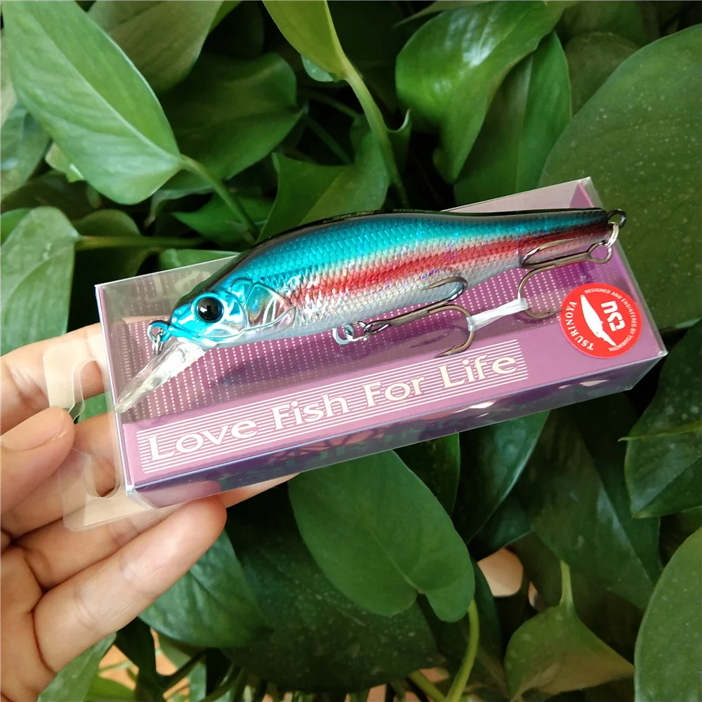 TSURINOYA 80SP Jerkbait suspendido 80mm tungsteno para lubina y lucio - imagen 5