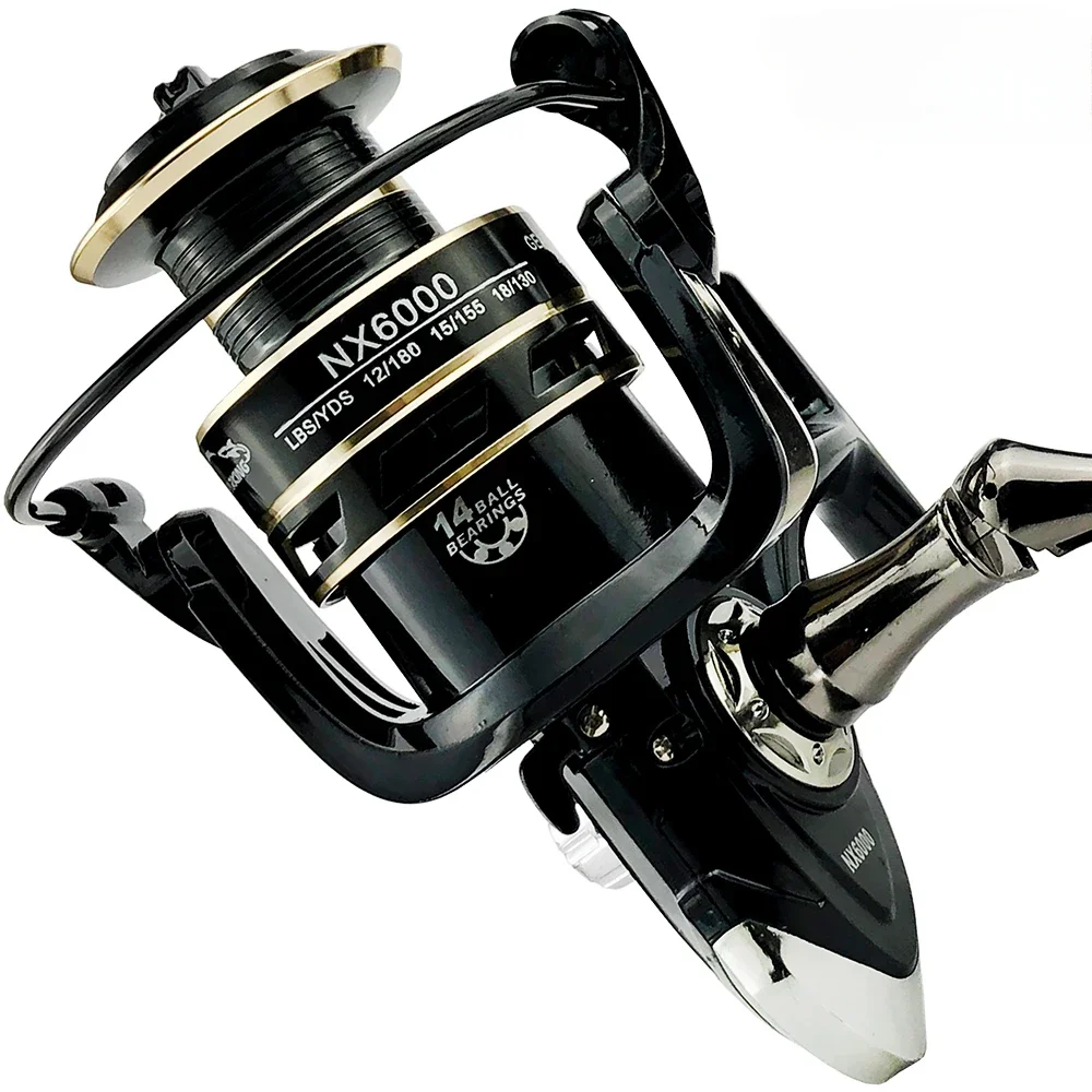 Carrete giratorio para jigging en agua salada de fundición larga - imagen 5