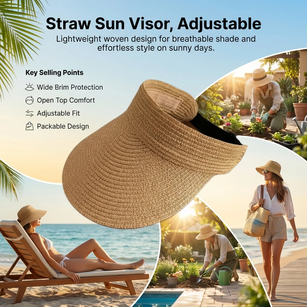 Sombrero combinado con look casual de verano