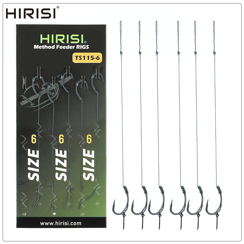 Anzuelos prearmados Hirisi TS115 para montaje rápido