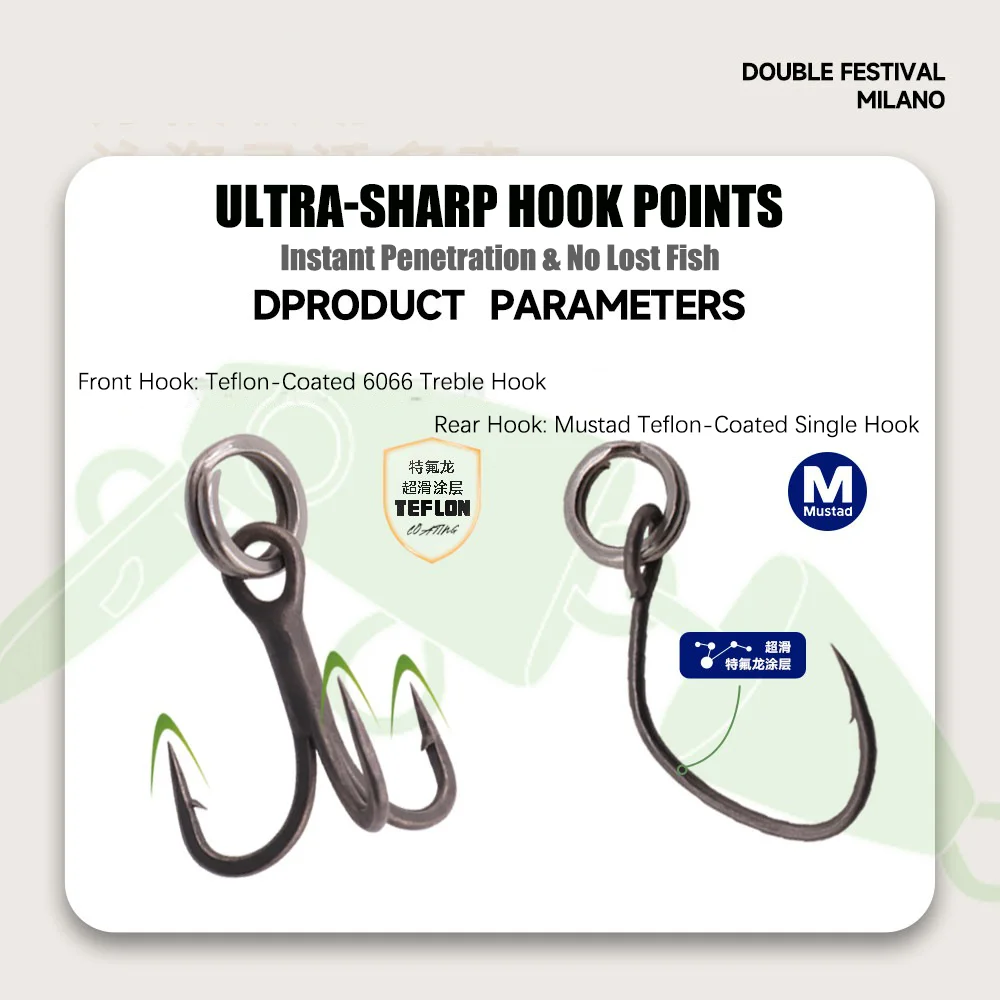 Mini señuelo minnow Mustad para pesca de trucha y lubina - imagen 5
