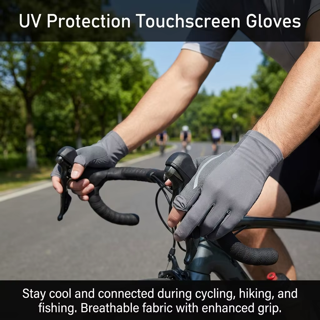 Guantes de pesca transpirables verano pantalla táctil