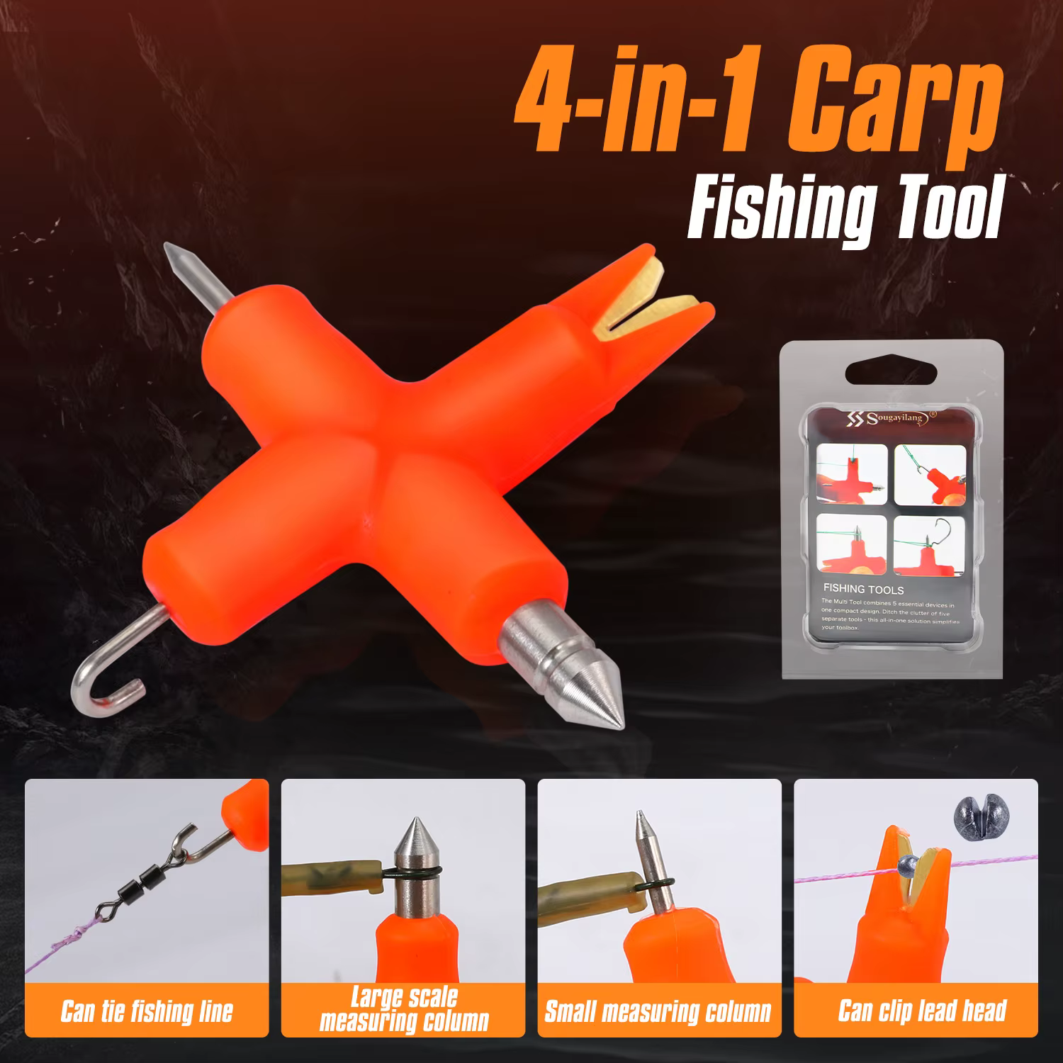 Kit aparejo carpa Sougayilang: pelador trenzado y extractor líneas - imagen 5