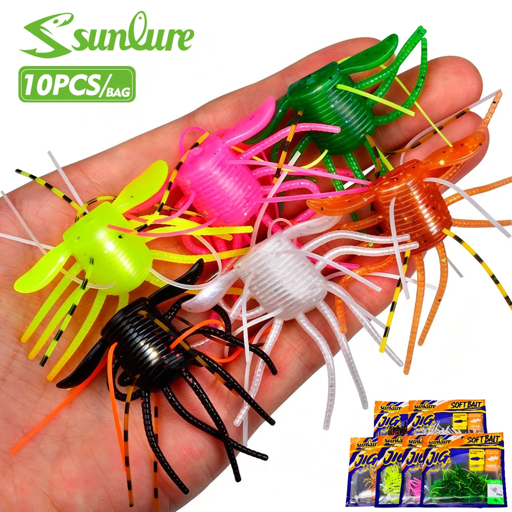 Sunlure señuelos blandos para lubina de cangrejo silicona tentáculo - imagen 5
