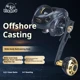 Carrete baitcasting Lizard anticorrosión bobina profunda freno magnético