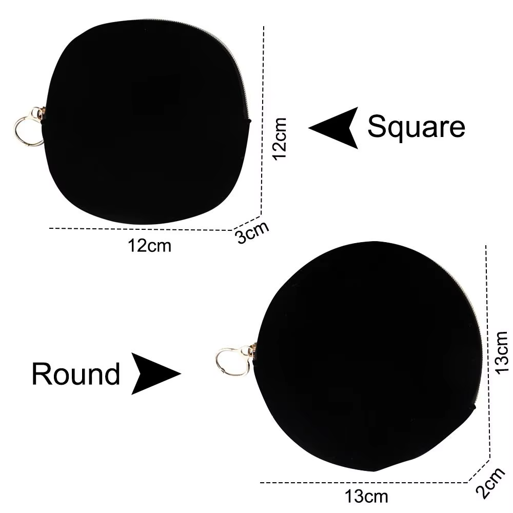 Bolsa de maquillaje de terciopelo portátil y elegante, negra - imagen 5