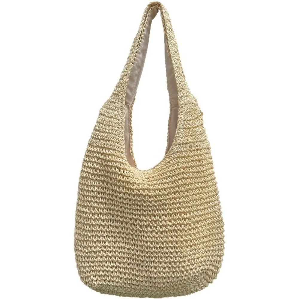 Bolso Paja Tote estilo francés boho hombro para verano - imagen 2