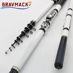 BRAVMACK Caña telescópica fibra de carbono – Mini