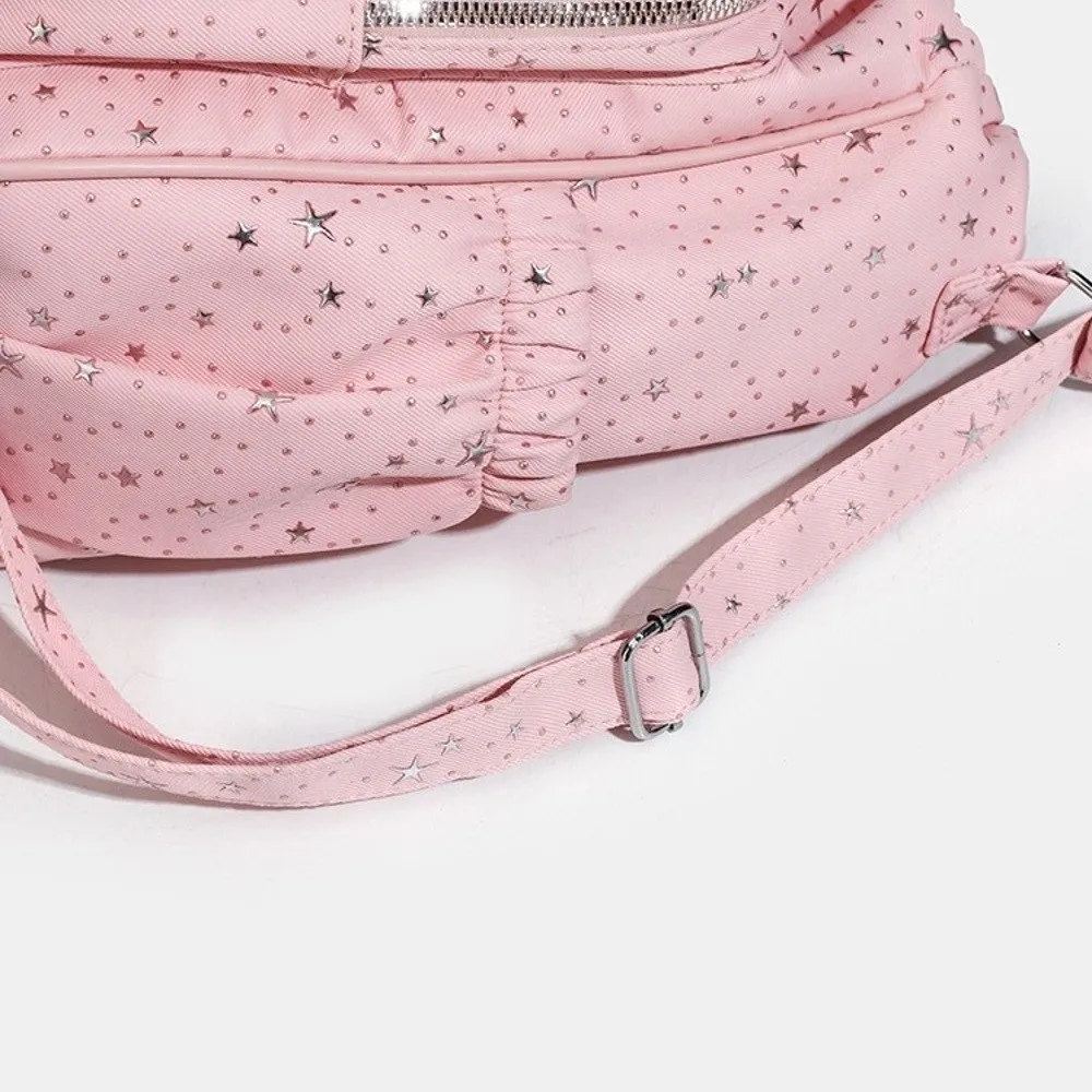 Mochila kawaii de gran capacidad con bandolera doble y cordón - imagen 2
