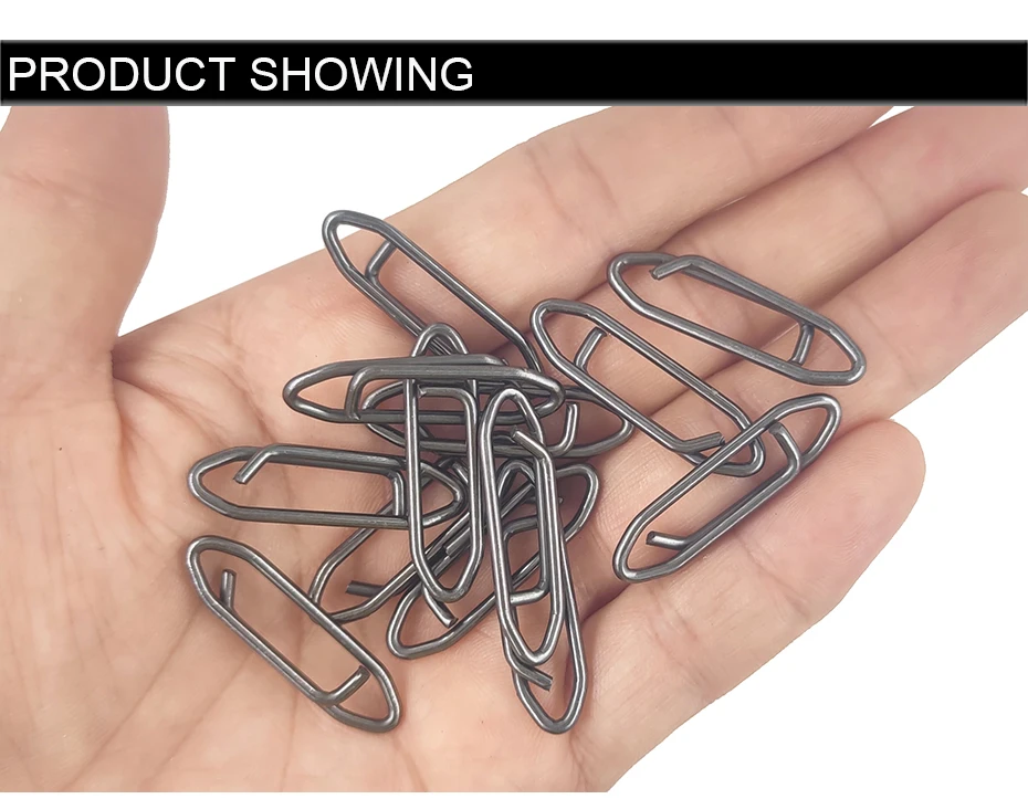 Clips de pesca de liberación rápida en acero inoxidable