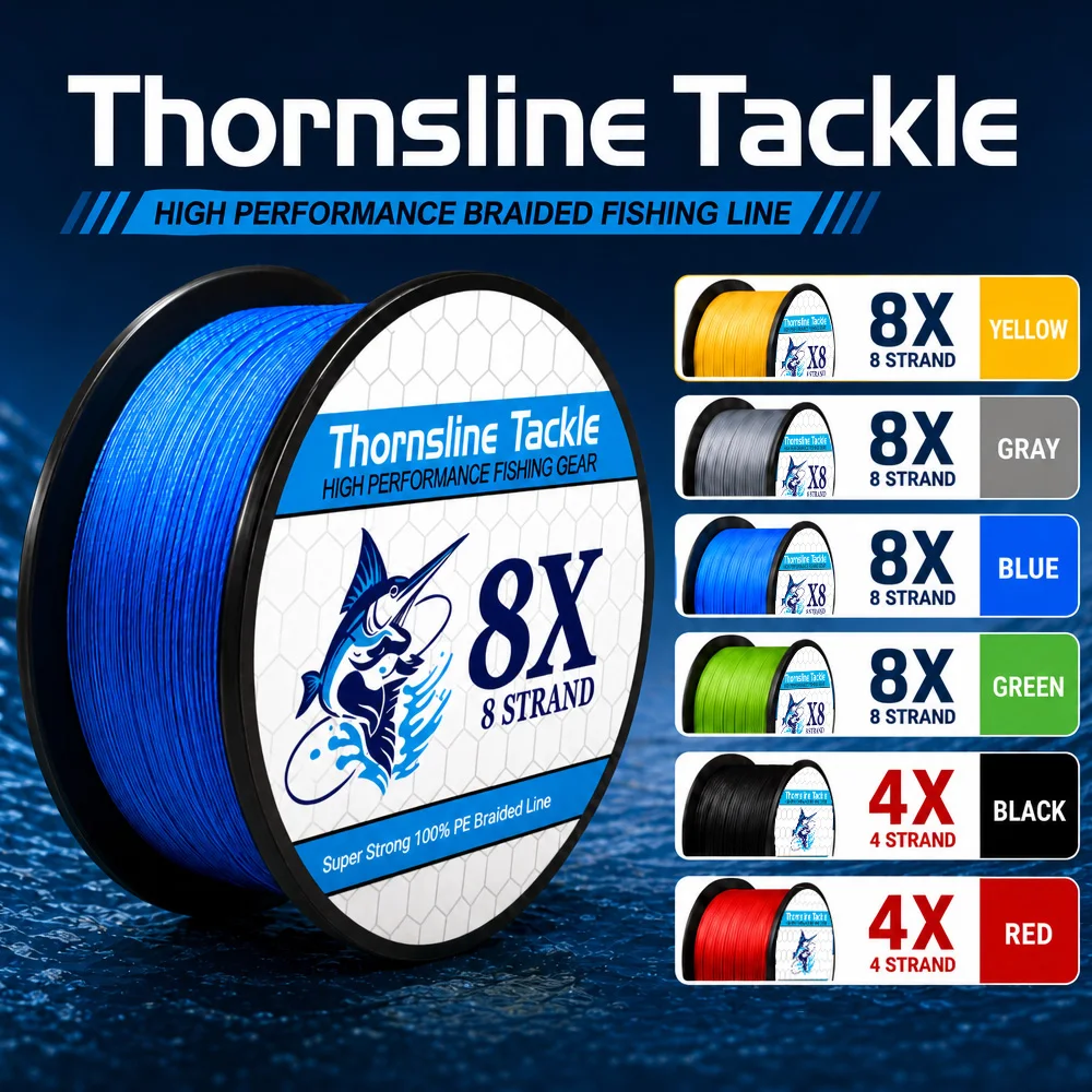 Línea trenzada PE Thornsline Tackle multifilamento para pesca carpa - imagen 2
