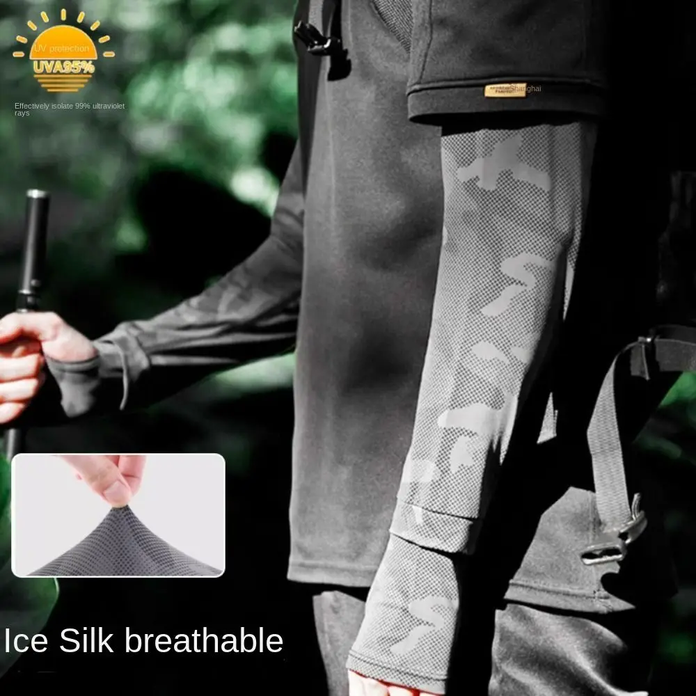 Manga anti-UV Ice Silk transpirable para pesca con protección solar - imagen 2